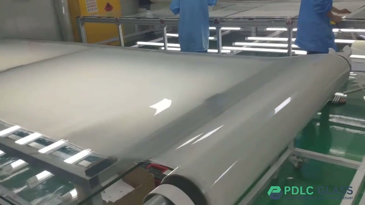 Draw a line and cut smart film with scissors