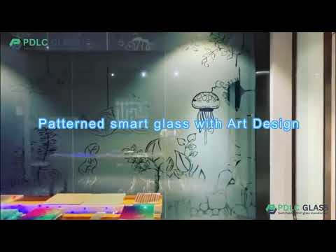 Patterned smart glass with art design