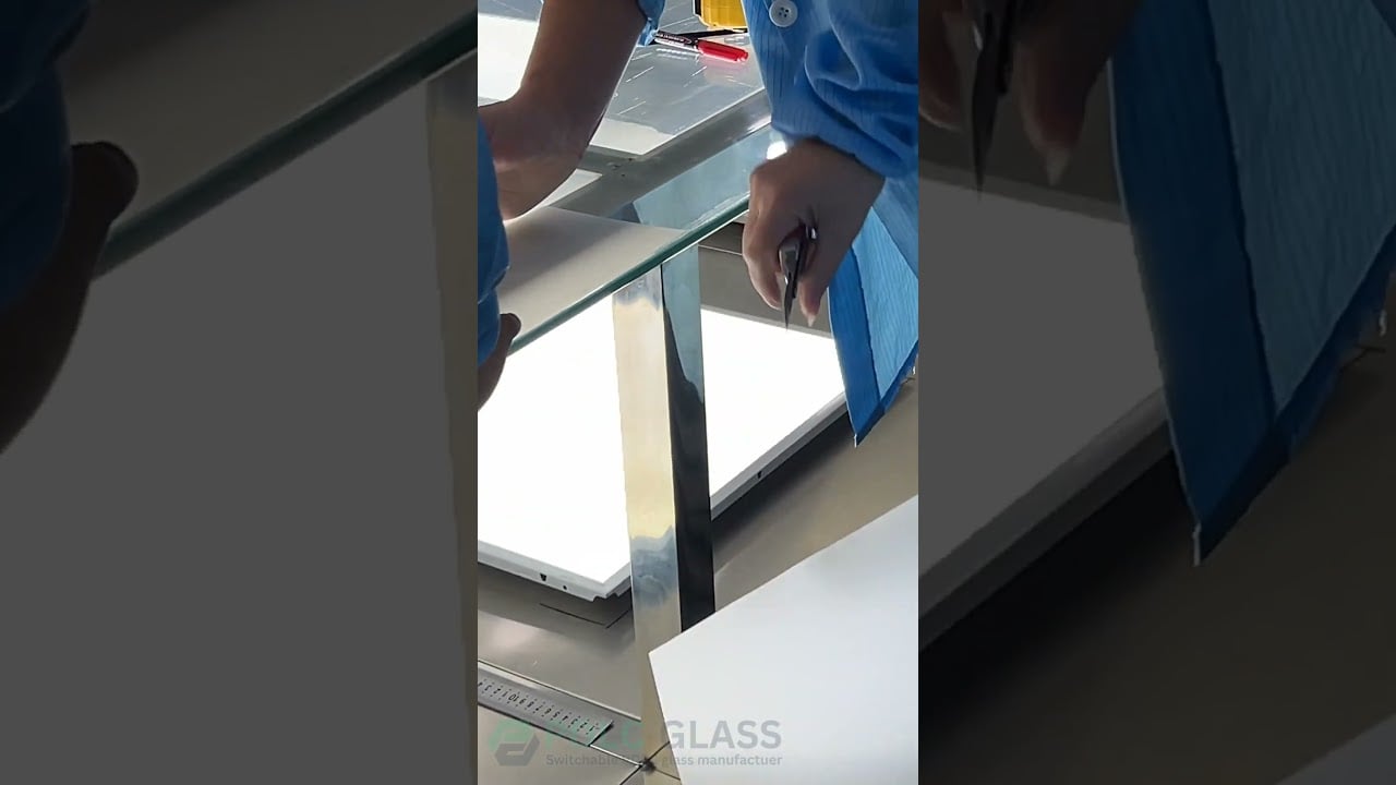 Cut smart film with a knife
