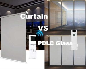 Vorhang vs. PDLC-Glas