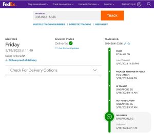 20230519 FedEx в Сингапур