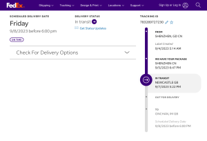20230908 FedEx в Великобританию