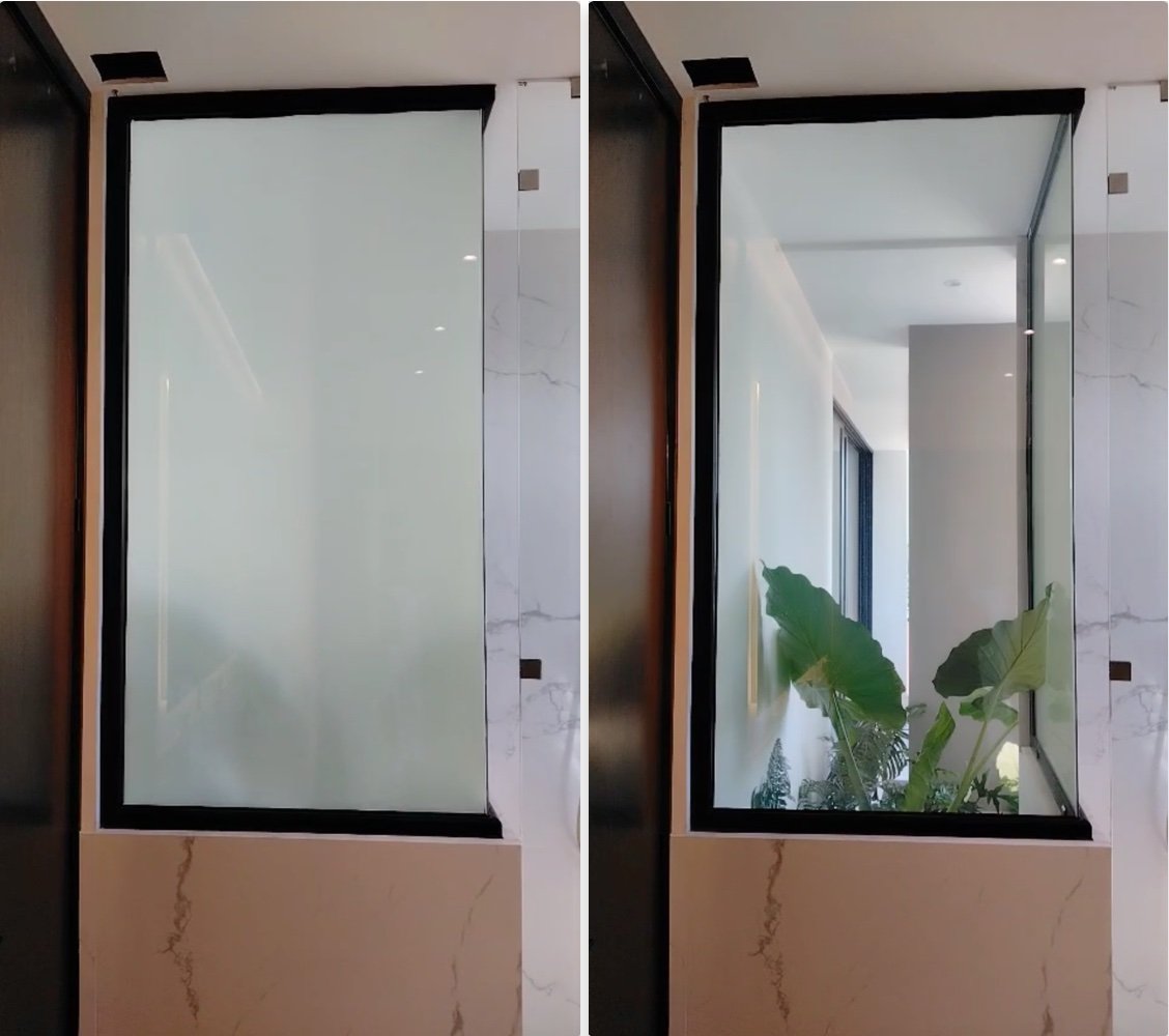 super clear smart film window